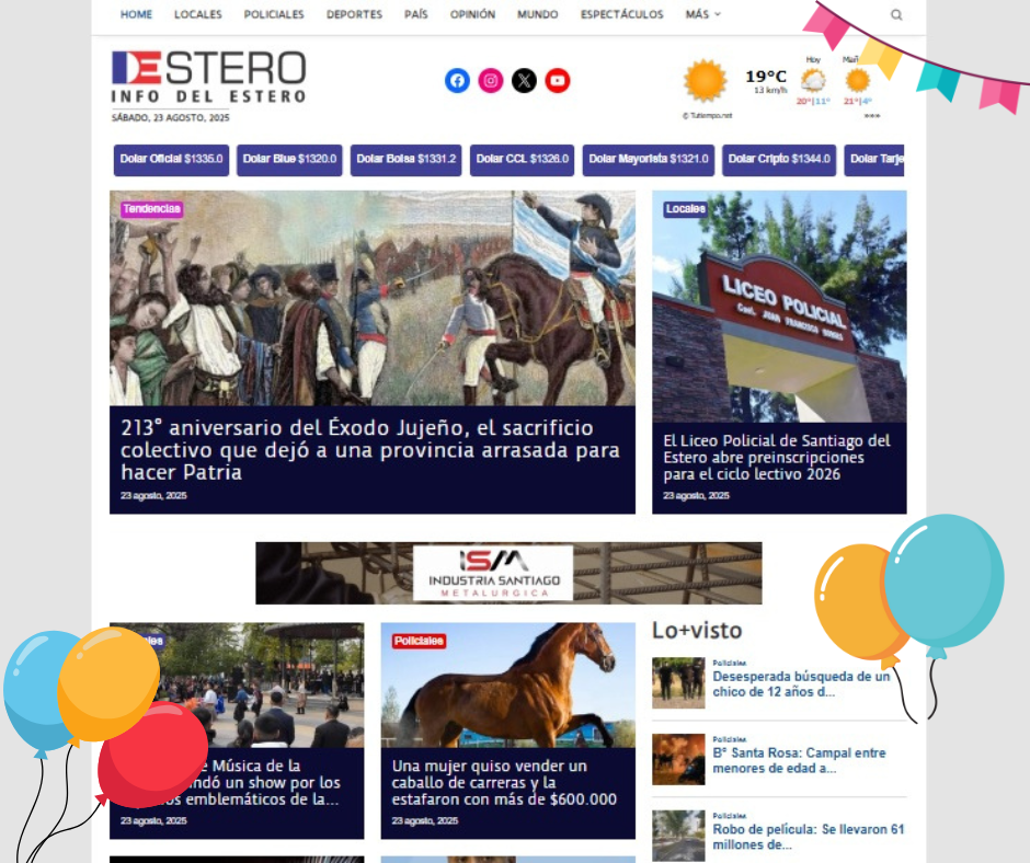 Estamos de festejo: ¡Info del Estero cumple su primer año!