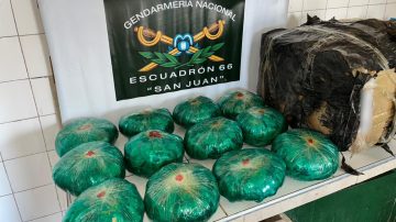 En San Juan incautaron más de 1 kilo de cocaína y 12 kilos de hojas de coca