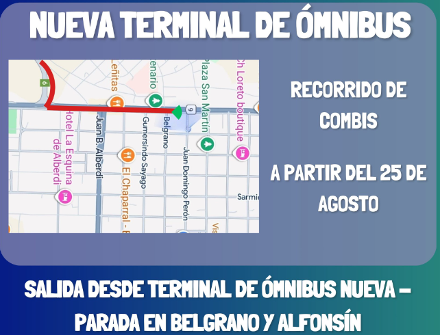 ATENCIÓN LORETO: mañana entra en funcionamiento la nueva Terminal de Ómnibus