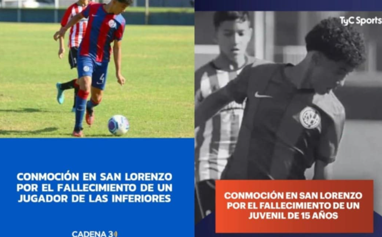 La AFA y medios nacionales despiden con dolor a Santiago Valentino Guzmán Zanni