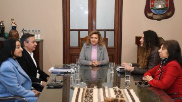 La intendente Fuentes recibió a directivos de la Unión Cultural Argentino Libanesa