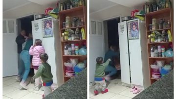 VIDEO | Bestial agresión de un candidato libertario a su ex, delante de sus hijos