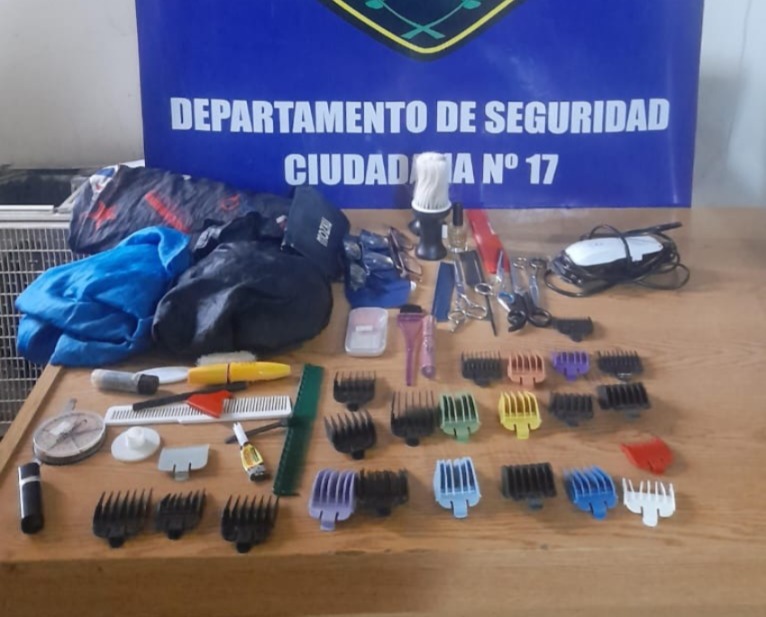 Recuperan las herramientas que le habían robado a una peluquera del barrio Jhon Kennedy
