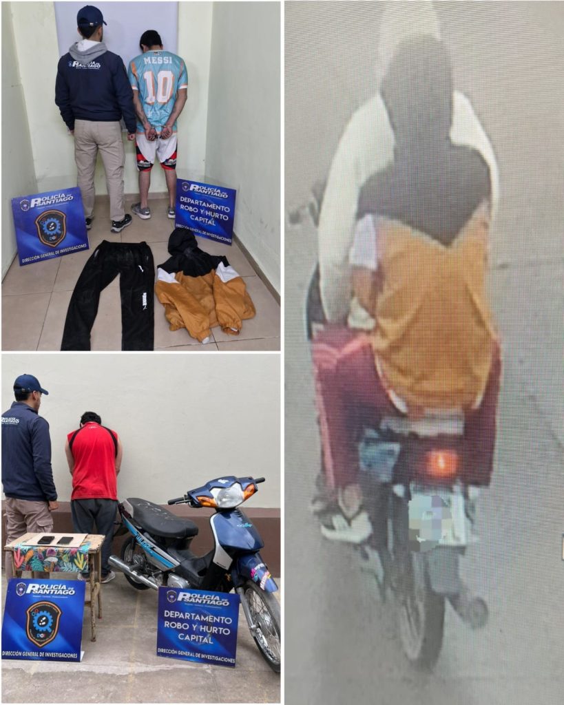 Capturan a dos motochorros que atacaban a ciclistas de la zona sur