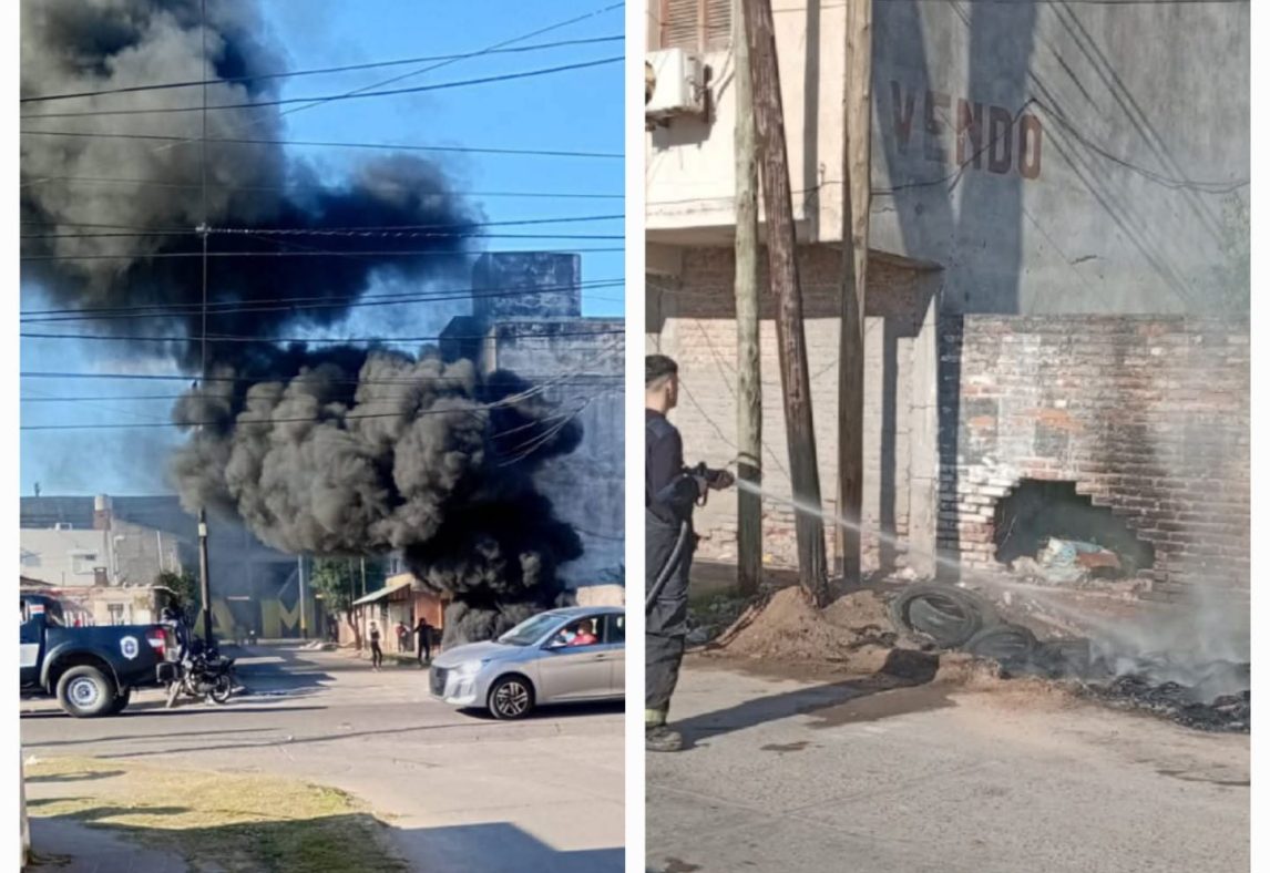 Prendieron fuego en un baldío y por poco se descontrola: Vecinos corrieron “a tirar agua y arena”