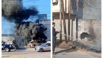 Prendieron fuego en un baldío y por poco se descontrola: Vecinos corrieron “a tirar agua y arena”