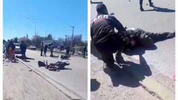 Terrible accidente entre dos motociclistas dejó dos heridos en la Ruta 9