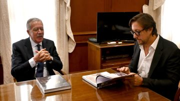 Suárez recibió al presidente de la Fundación El Libro y confirmaron fechas para la Feria Provincial