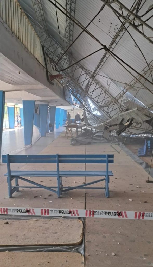 Corrientes: Se desplomó el techo del Estadio Regatas