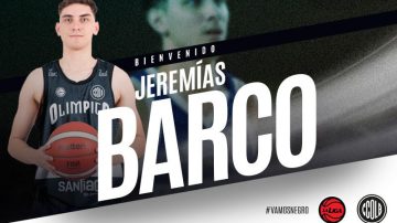 Olímpico suma a Jeremías Barco para la Liga Nacional 25/26