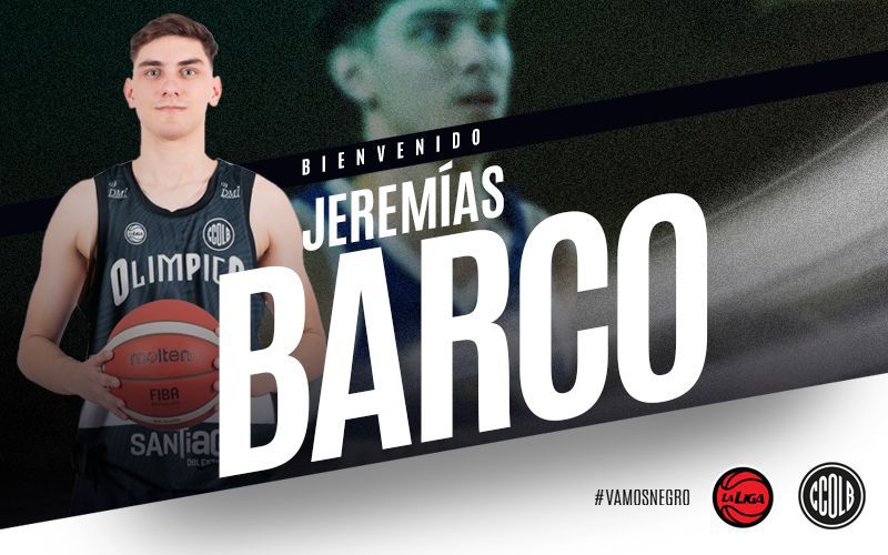 Olímpico suma a Jeremías Barco para la Liga Nacional 25/26