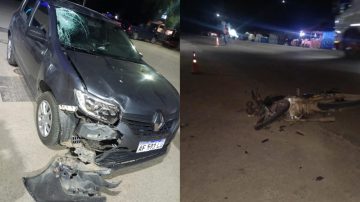 Mujer quiso ingresar a una estación de servicio con su auto y embistió a dos jóvenes