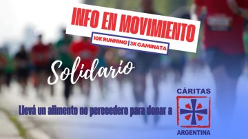 Info en Movimiento, con espíritu solidario: trae un alimento no perecedero y colaborá con Cáritas
