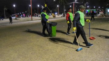 Tras la Maratón en la Costanera, Info del Estero se hizo cargo de la limpieza