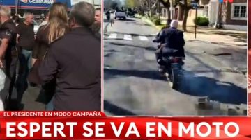 José Luis Espert tuvo que huir en moto de la caravana