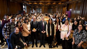 Zamora y Suárez recibieron a estudiantes de nueve departamentos