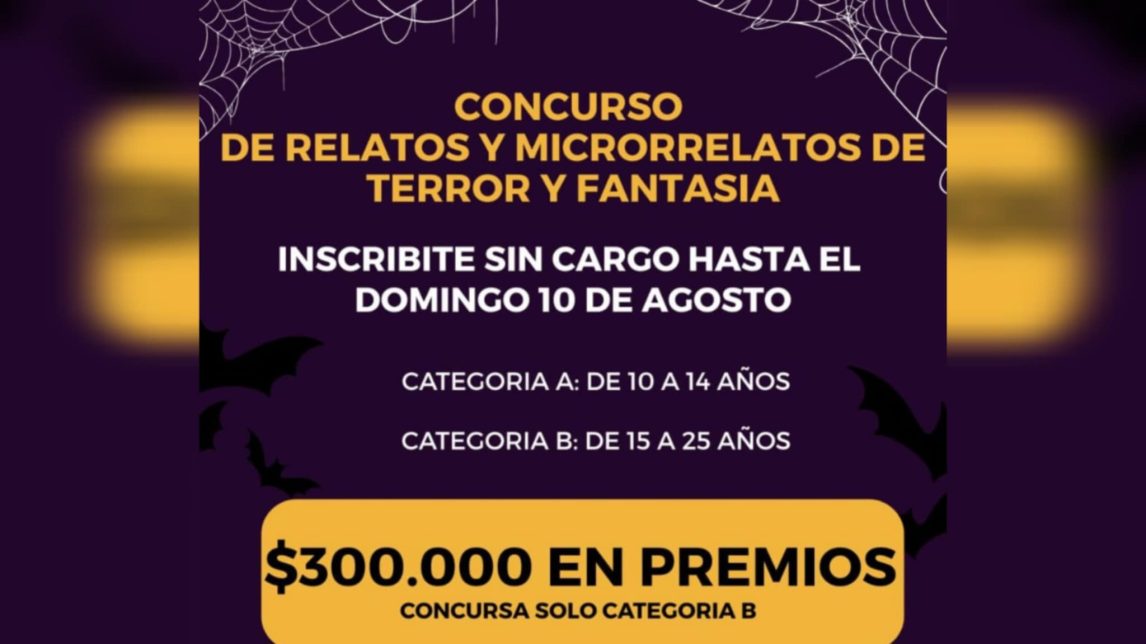 Convocan a participar de concurso de relatos y microrrelatos de terror y fantasía