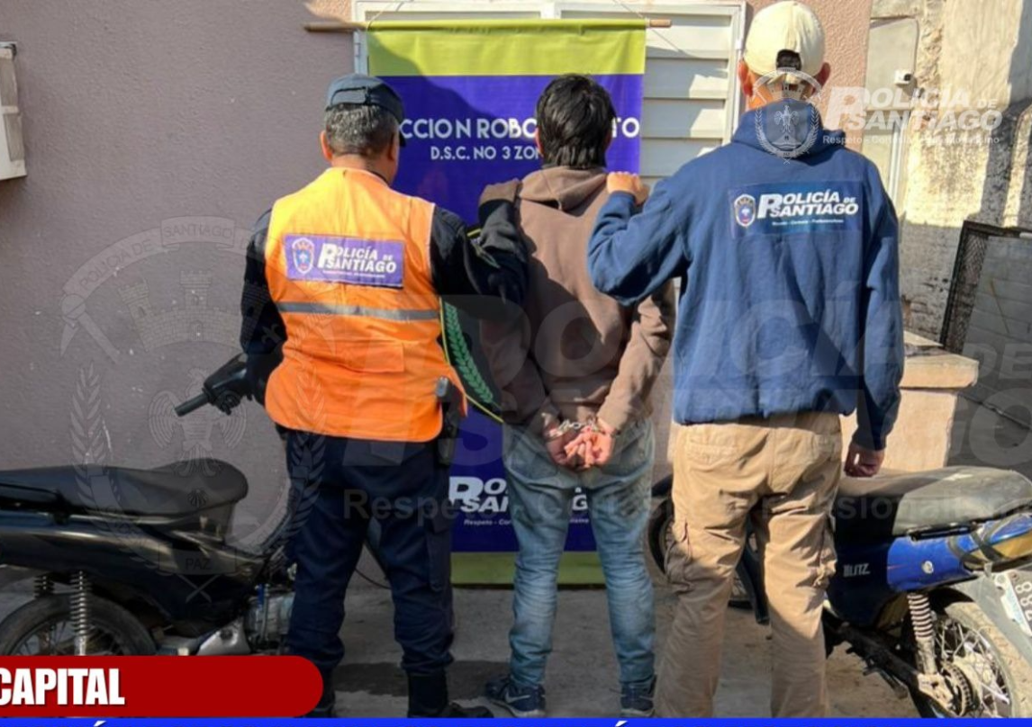 Capturaron al ladrón de motocicletas del barrio Ejército Argentino