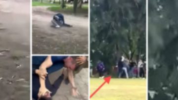 Bochornoso: dos padres se trenzaron a las piñas en un partido de fútbol infantil