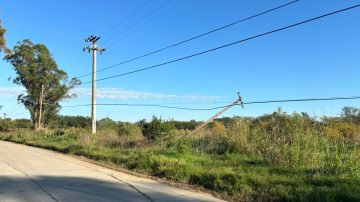  Las Termas: El viento derribó postes y se cortó el servicio de energía eléctrica