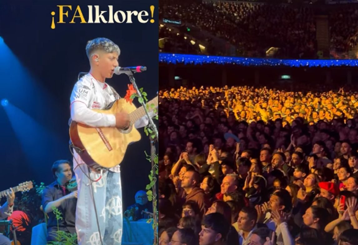 Adolescente suncheño conquistó la peña FAlklore! de Milo J y Mex en el Movistar Arena