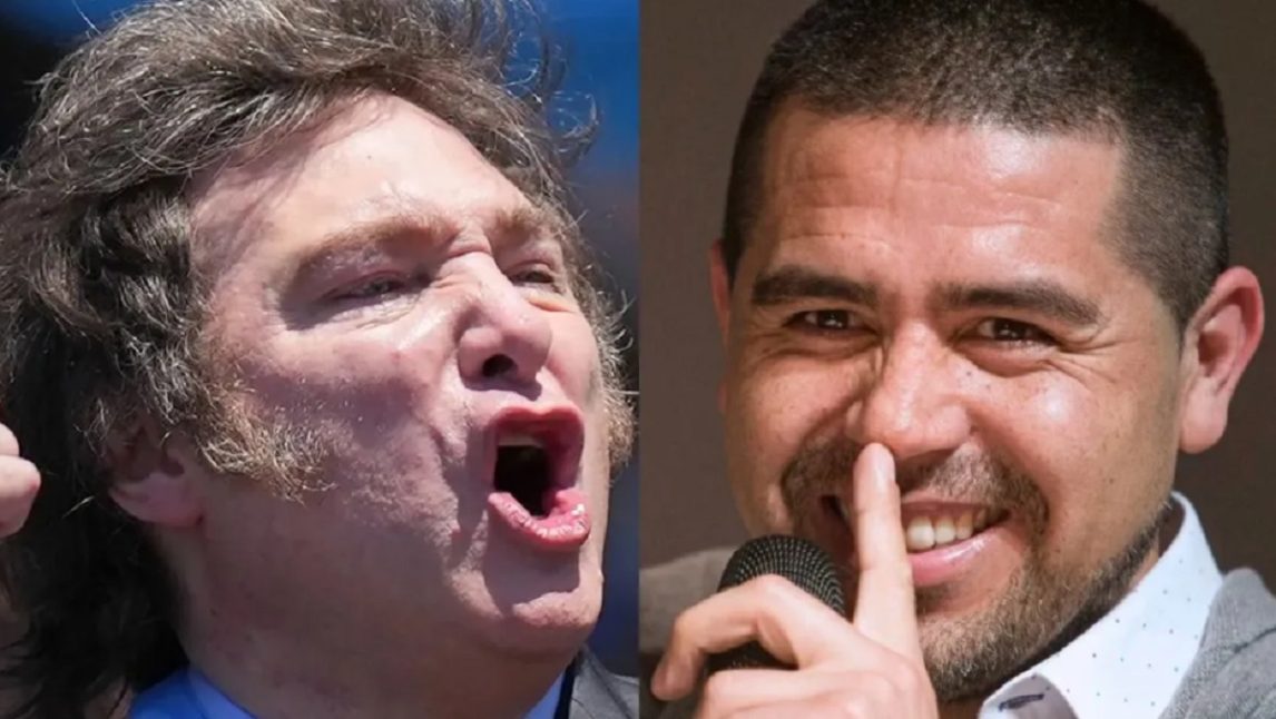 Milei arremetió contra Riquelme por su gestión en Boca: “Lo eligió un hincha de River”