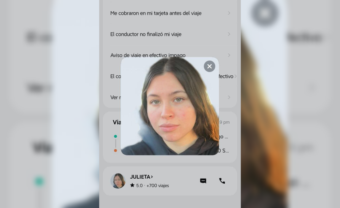 Viralizan la foto de una conductora de Uber por un gesto digno de imitar