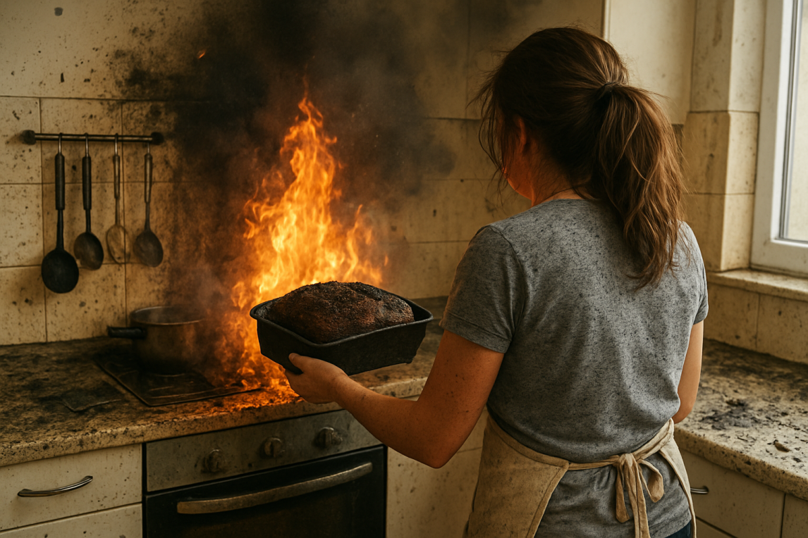 Joven horneaba pan en su casa y una falla en la cocina causó una grave explosión