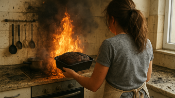 Joven horneaba pan en su casa y una falla en la cocina causó una grave explosión