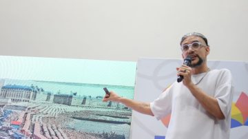 Nicolás Adet Larcher presentó crónicas visuales en el marco de la Feria Provincial del Libro