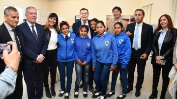 Zamora, Suárez y Silva Neder inauguraron la sede del Agrupamiento N° 86.029 al que asisten 32 adolescentes