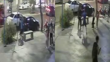 VIDEO | Las cámaras de Alerta Banda filmaron una violenta pelea entre dos hombres en pleno Centro