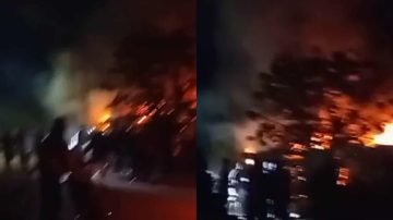VIDEO | Una mujer prendió fuego la casa de su ex y acuchilló a su excuñada