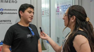 Tiziano, el pequeño lector de Info del Estero que vivió la experiencia de ser entrevistado en la Feria del Libro
