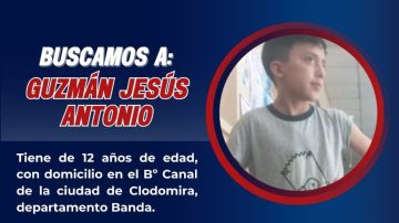 Desesperada búsqueda de un niño desaparecido en Clodomira