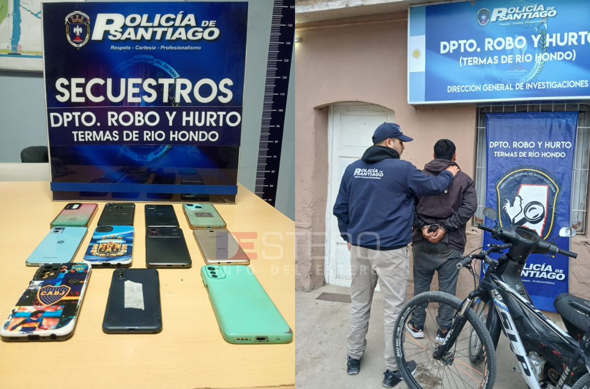 Dos detenidos en un allanamiento por un asalto en Las Termas de Río Hondo