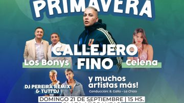 Se viene el tradicional festival de la primavera con la presentación de artistas nacionales y locales