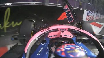 VIDEO | Colapinto chocó en el final de la Qualy 1 y terminó en el puesto 16