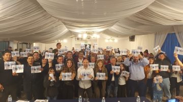 Verónica Larcher y Pablo Mirolo presentaron candidatos en Frías