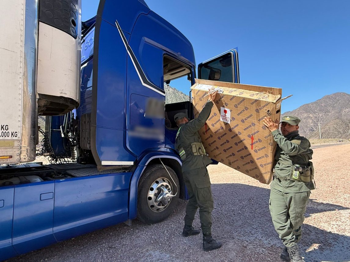 Más de 90 millones en mercadería ilegal quedaron en manos de Gendarmería
