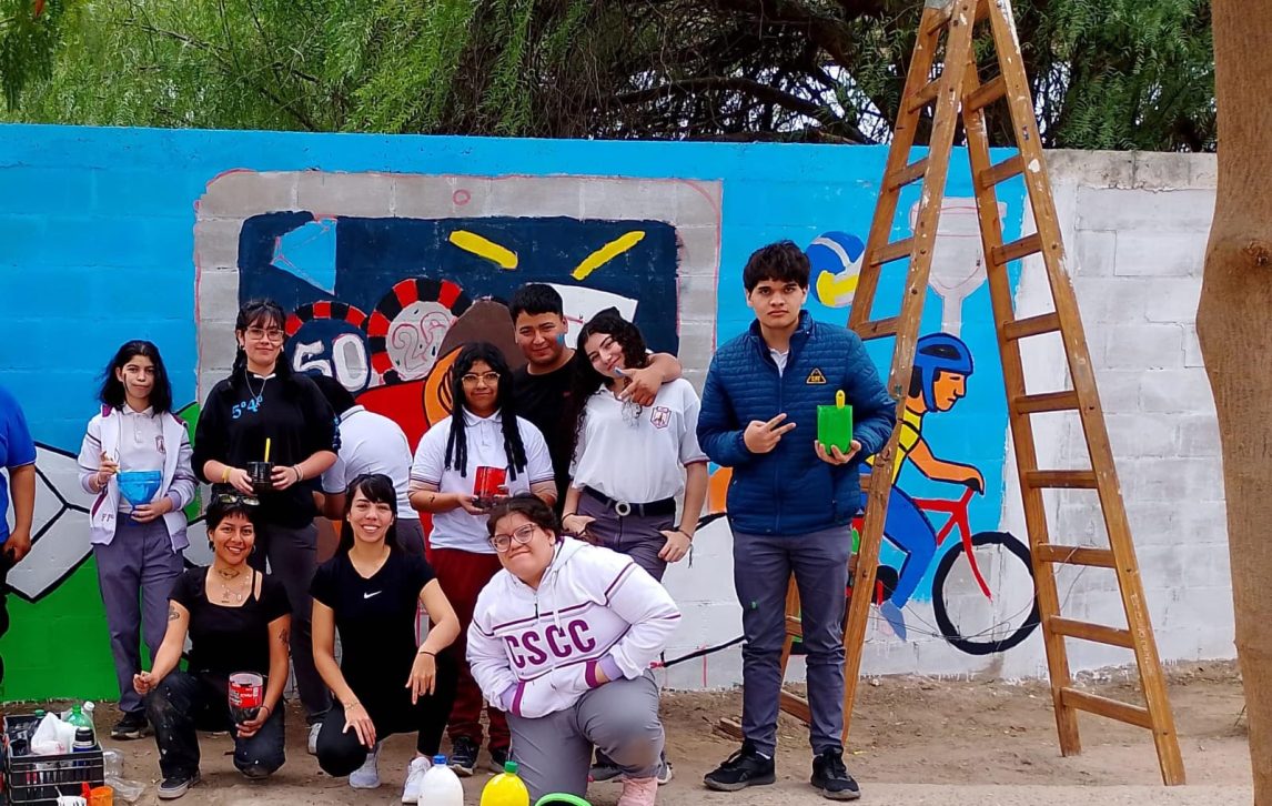La dirección de la Juventud de la ciudad dio inicio a la edición 2025 de Pinta Conciencia con alumnos de colegios secundarios