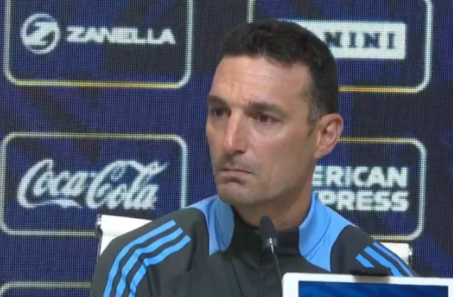 VIDEO | Scaloni se emocionó en conferencia al ver llorar a un periodista: “No era mi intención”