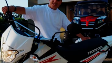 Así mostraba Thiago Medina en sus redes, la moto con la que protagonizó un grave accidente