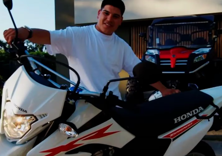 Así mostraba Thiago Medina en sus redes, la moto con la que protagonizó un grave accidente