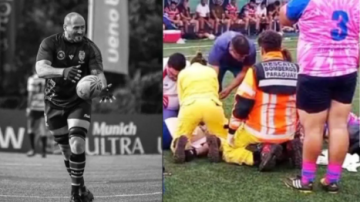 Terrible: el rugbier argentino Esteban Racca murió tras caer desplomado en pleno partido