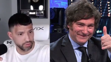 Polémica por declaraciones del “Kun” Agüero, respaldando a Milei: “El no tener para comer existe desde hace años”