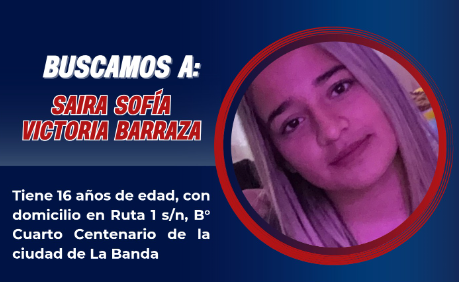 Desesperada búsqueda de una adolescente que salió de su casa el sábado y no regresó