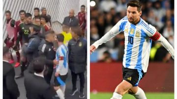VIDEO | Messi encaró a Tomás Rincón en el entretiempo de Argentina-Venezuela