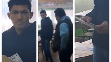 Un fiscal de mesa libertario fue detenido por hurtar boletas