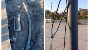 Frías: Colocaron cables subterráneos en el Paso Nivel ayer y hoy ya no estaban